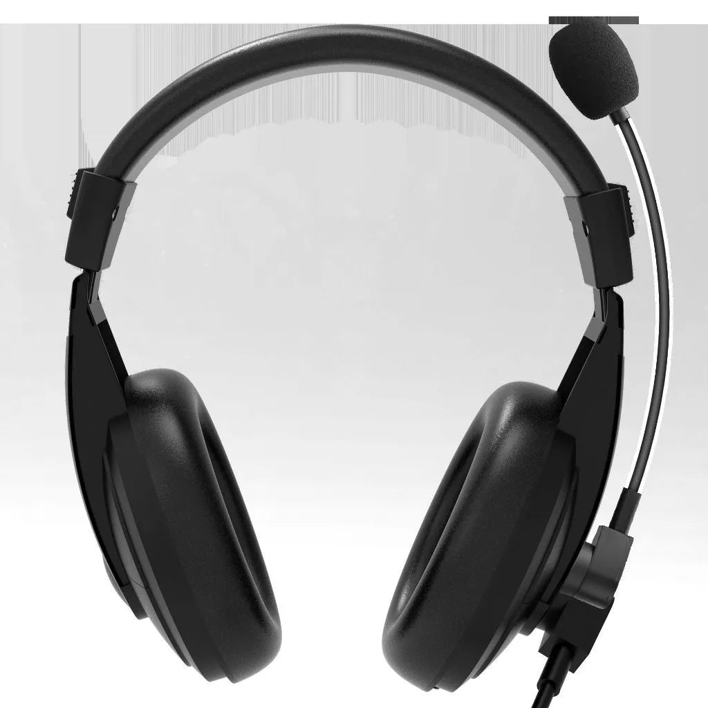 RAPOO H150S 3.5MM USB WIRED STEREO HEADSET / Headset Wired 1.2 Meter Semi-in-ear Earphones HD Quality Music